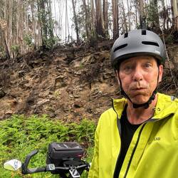 Ganz schön steil. Kettenbelastungstest.