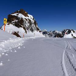Glitzernder Schnee