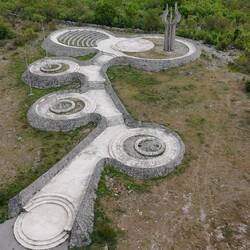 Das Denkmal aus der Luft