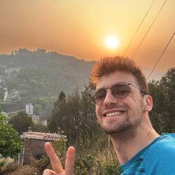 Je suis monté sur la plus haute colline du coin pour le coucher de soleil