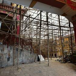 Tout les échafaudages sont en bambou 🎋