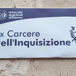 Der Eingang zum Palazzo Steri; Ehemaliges Inquisitionsgefägnis