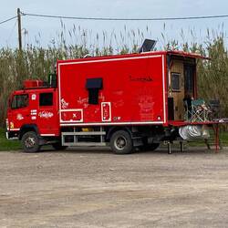 Das umgebaute Feuerwehrfahrzeug