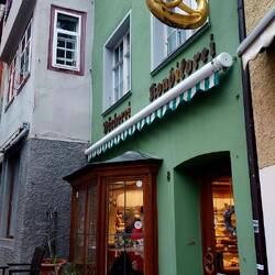 In dieser schnuckeligen Bäckerei haben wir gefrühstückt