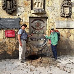 At the "wine fountain"