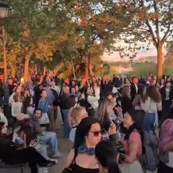 Tanz zum Sonnenuntergang