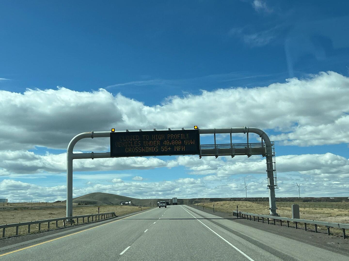 Signage heading into the Medicine Bow Mountains.