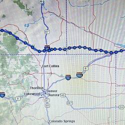 Today's track from my Garmin Inreach.
