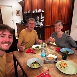 Trois générations entre Grégoire, Sarah et moi.