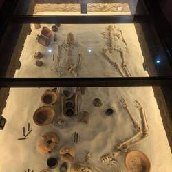 Tomb inside /under Miraflores museum, from Kaminaljuyu