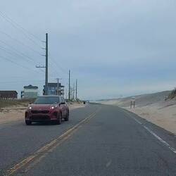 Aber meistens fährt man durch Dünen.