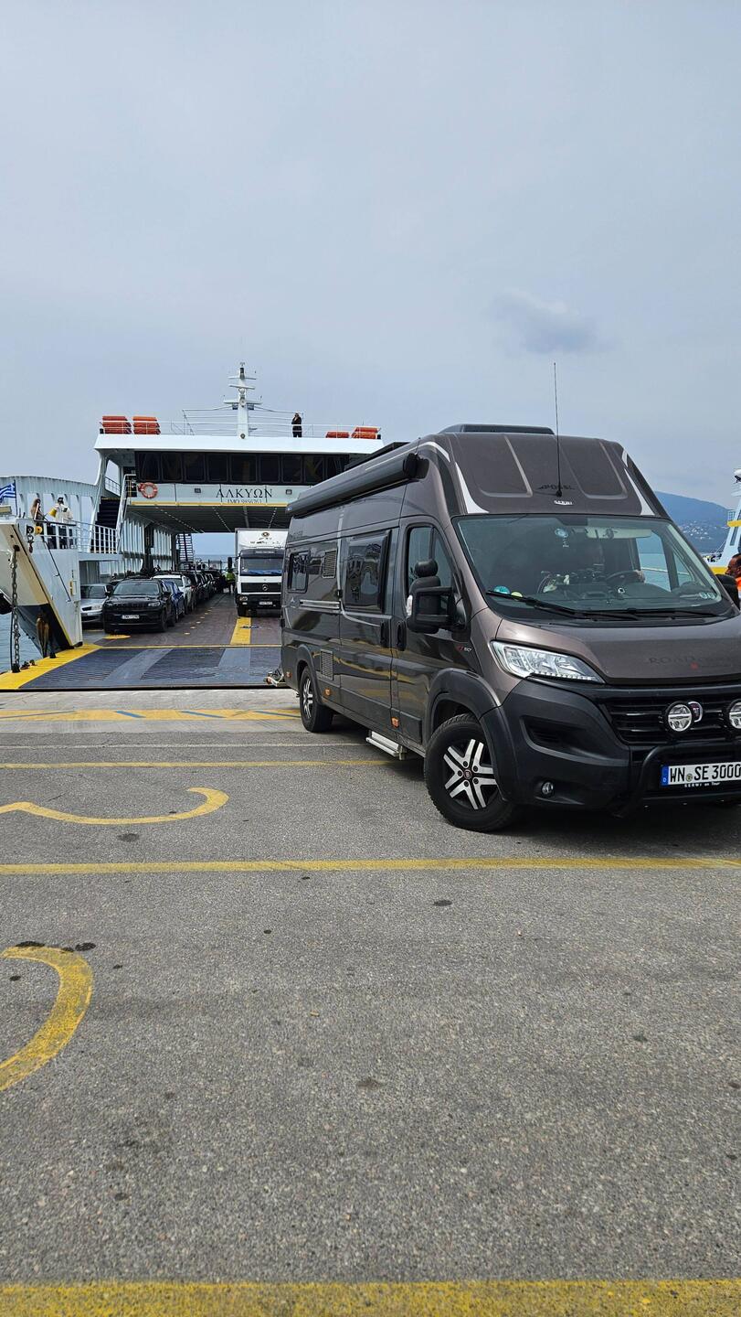 Rückwärts auf die Fähre