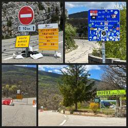 Dann über Trigance auf die D71, die Südroute