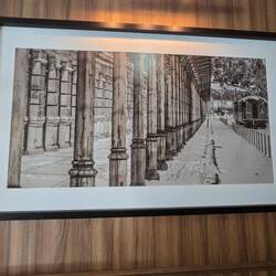 The old station in ruins.