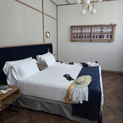 Our very nice room with a big bed.