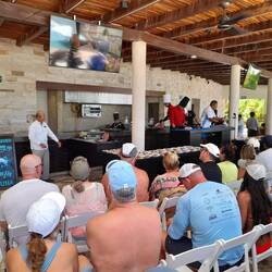 Showcooking...hier wurde ein Thunfisch zerlegt...