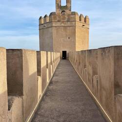 In der Festung von Badajoz, hier der Torre de Espantaperros