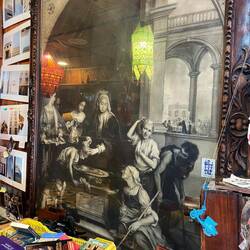 Dieses Bild hat Juan Carlos' Großvater gemalt (Kohle).