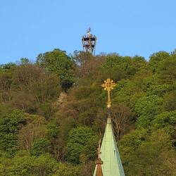 Da oben waren wir heute.