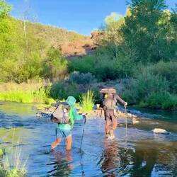 Die ersten 1 1/2 Stunden war ich mit Joja & Slainte unterwegs.