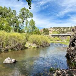die letzte von über 50 Flussüberquerungen