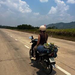 driving on an airstrip from the Vietnam War!!
