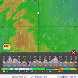 Sieht so aus, als müssten wir bis 21.04. ankommen...