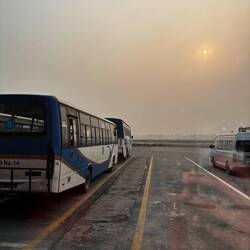 Lever de soleil sur Katmandou