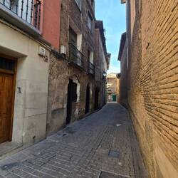 Lots of narrow streets. Lots of brick buildings here.