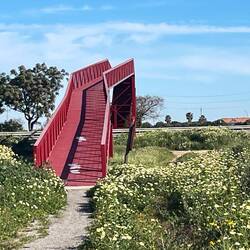 Radbrücke über die Hauptstraße