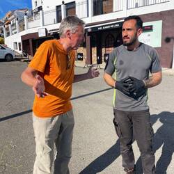 Palaver nach getaner Arbeit