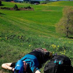 Pause mit Alpenblick