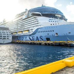 Wir und das größte Kreuzfahrtschiff der Welt