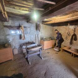 Museum in the fortification. This is the Bacon Room where they hung lard up until 1990s