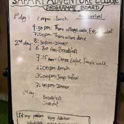 Unser Zeitplan für heute und morgen