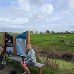 We stopped for a break...didn't realize there was a cafe only 2km away!!