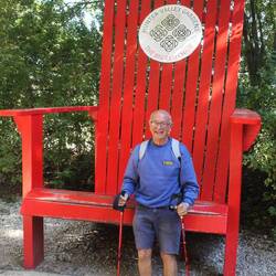 I was happy to perch in the Big Red Chair...