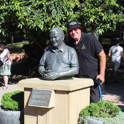 Bill Roche and Chris, an admirer from our grou[