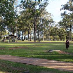 The parkland adjacent to the resort