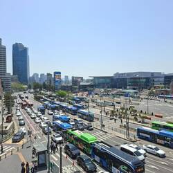 Blick auf Seoul Station