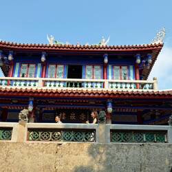 The Chihkan Tower-- originally a Dutch, then Chinese fortress