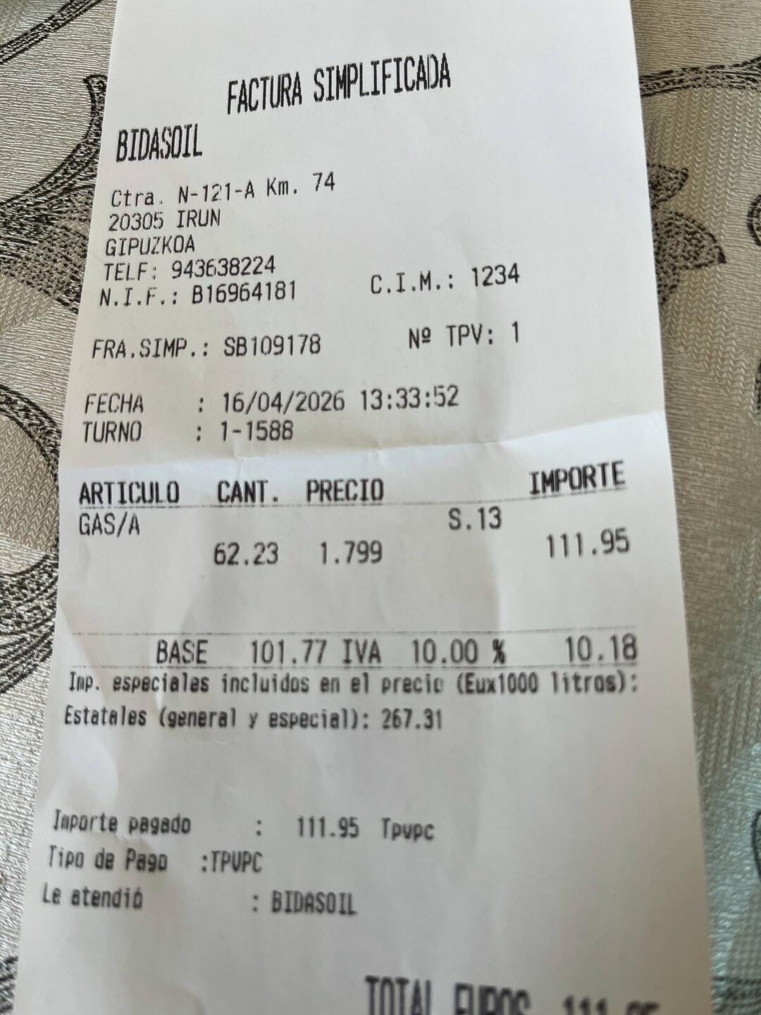 So machen es die Spanier! 1,799€ für Diesel und nur 10%MwSt