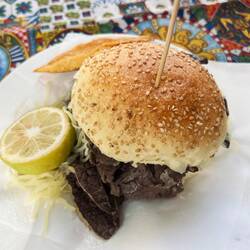 ... dann überlebe ich es auch dachte ich und habe Pane con la Milza probiert.