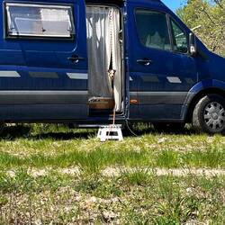 Louie hat sich auch ab und zu ins Womo verzogen