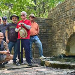 We could smell the Sulphur spring