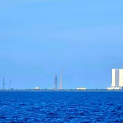 Sicht auf Kennedy Space Center