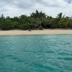 VIDEO- on the dinghy to the fire walking island