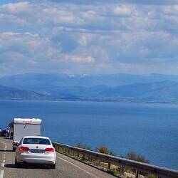 Schon Fett der See...n Französisches Womo...gegrüßt und jeder ist seiner wege gefahren.