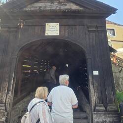Scholar staircase leading up to the the Church and Institution for learning