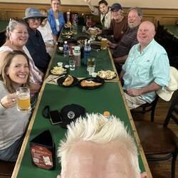 Laurel took this selfie of us all at Pizza Factory.